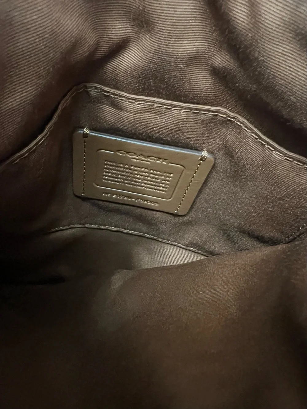 Coach Tan/Brown Signature Crossbody Messenger